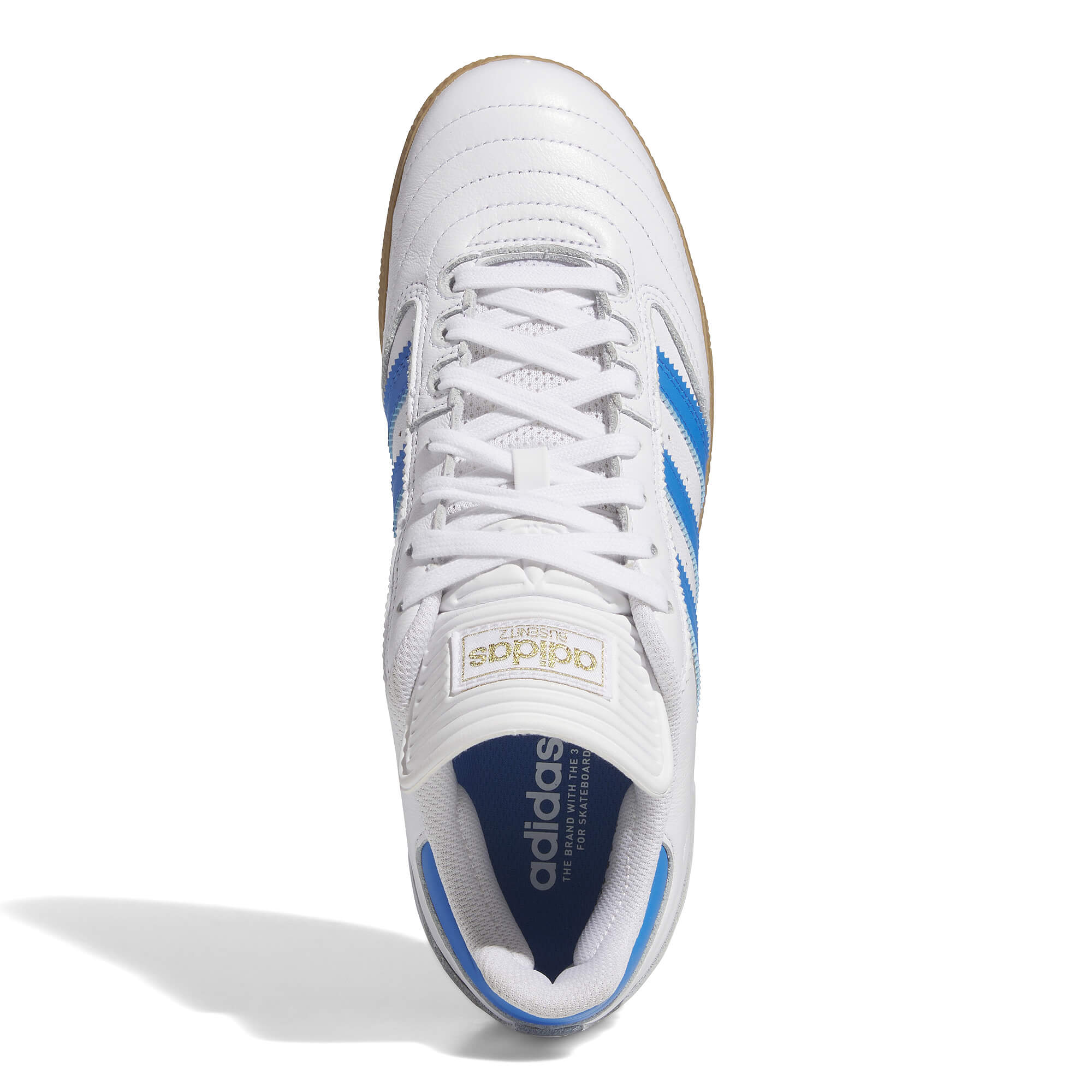 Adidas Busenitz Trainers White Bluebird Gold