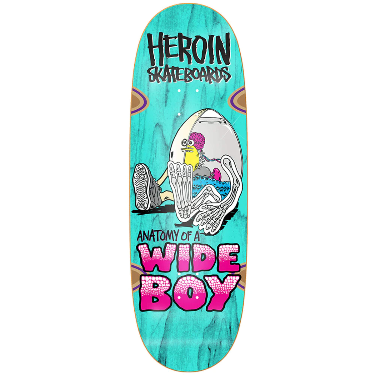 Heroin Skateboards Anatomy Of A Wide Boy Deck 10.4"