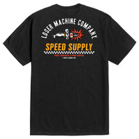 Loser Machine Clothing Spark Plug Skateboarding T-Shirt Black