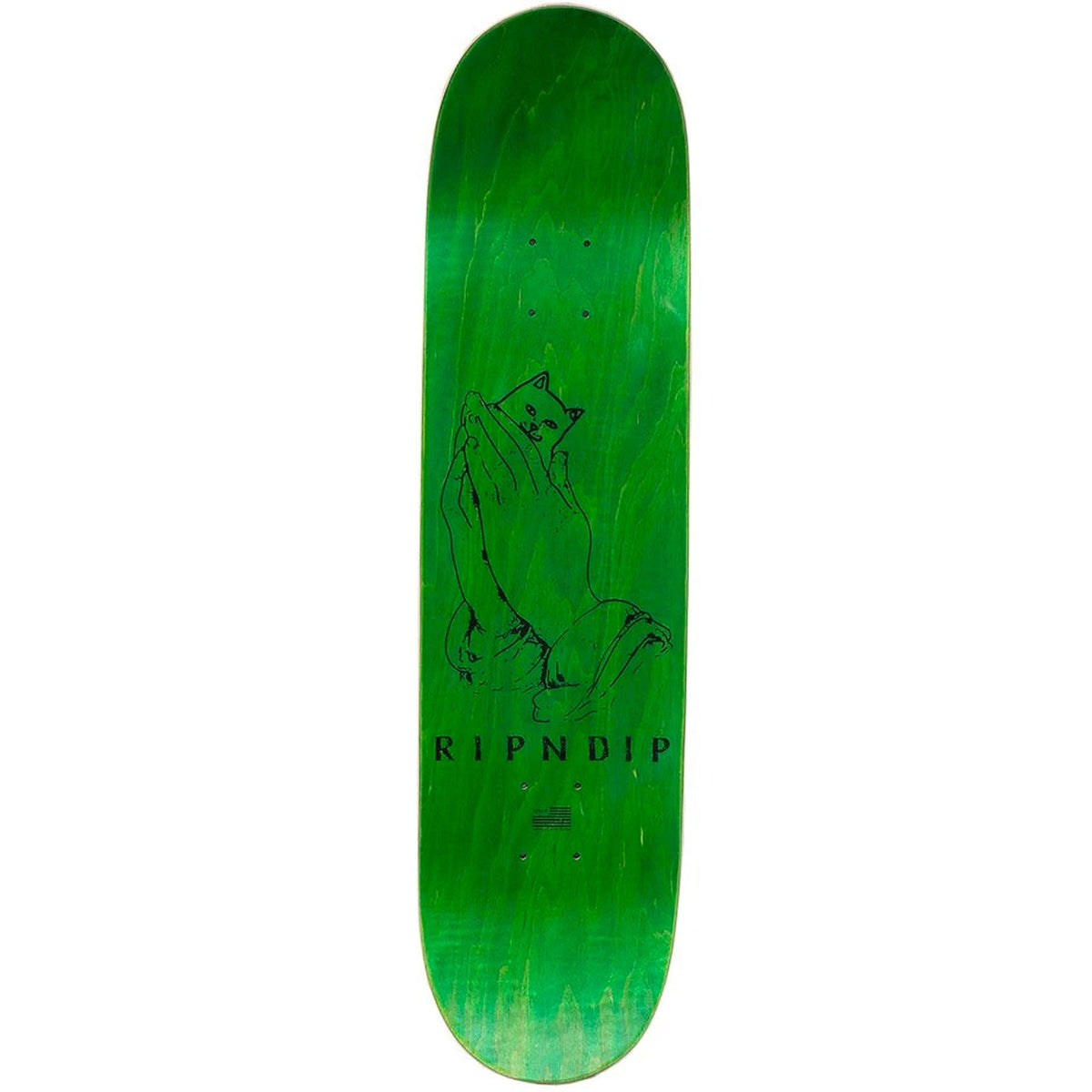 Ripndip Lord Nermal Skateboard Deck Purple Yellow 8.5"