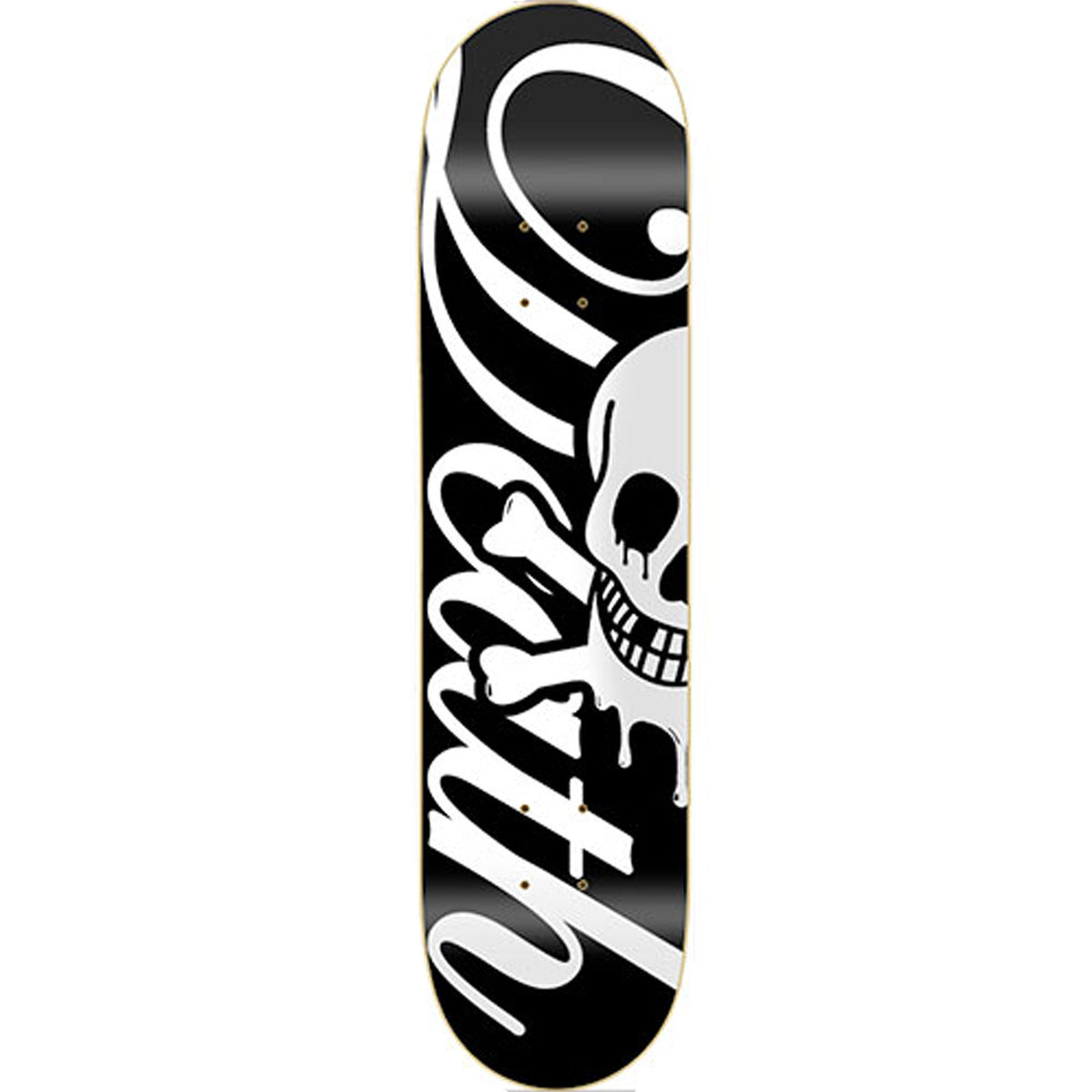Death Skateboards Script Deck Black 8.00"