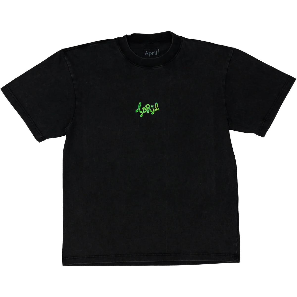 April Mushroom by Ema Gaspar Tee - Vintage Black