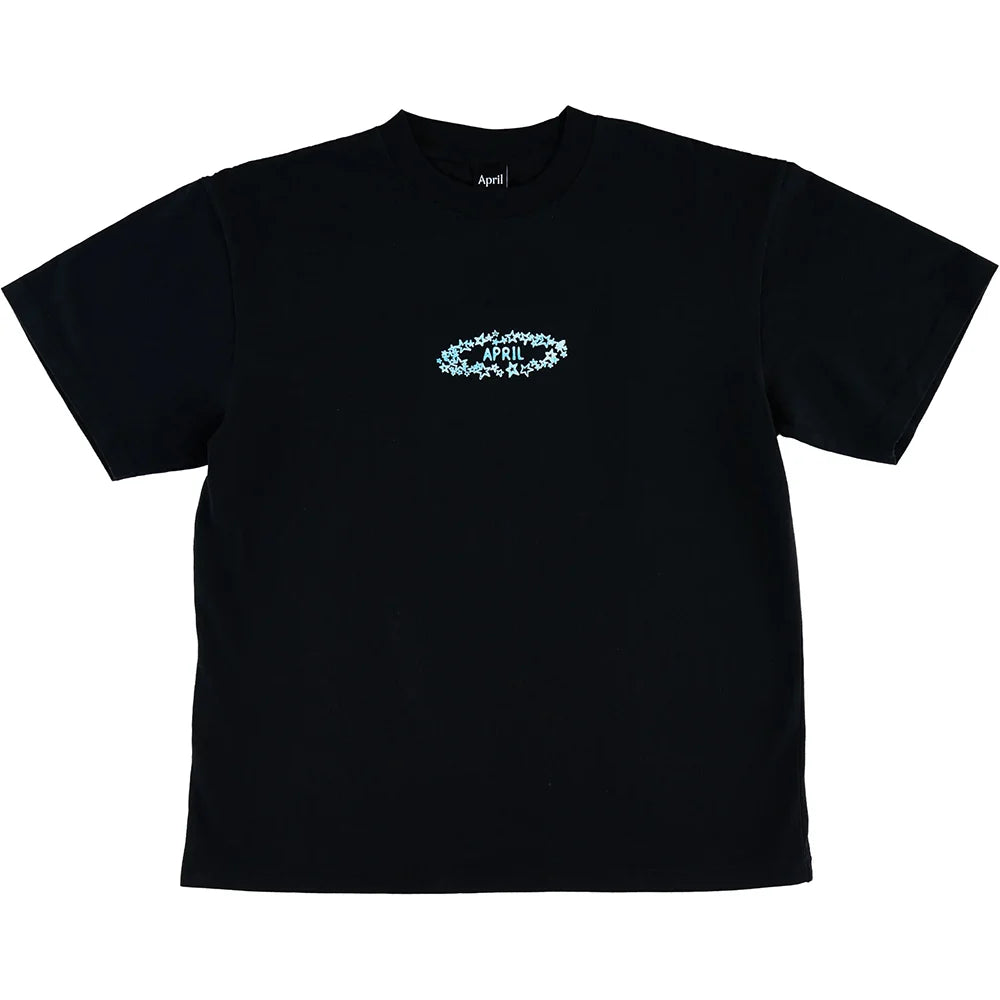 April Stars Tee Black