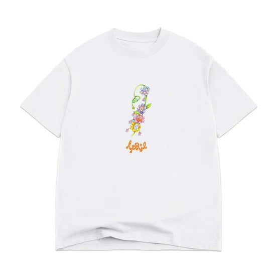 April Flower by Ema Gaspar Tee - White