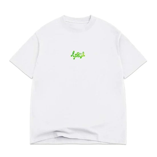 April Mushroom by Ema Gaspar Tee - White