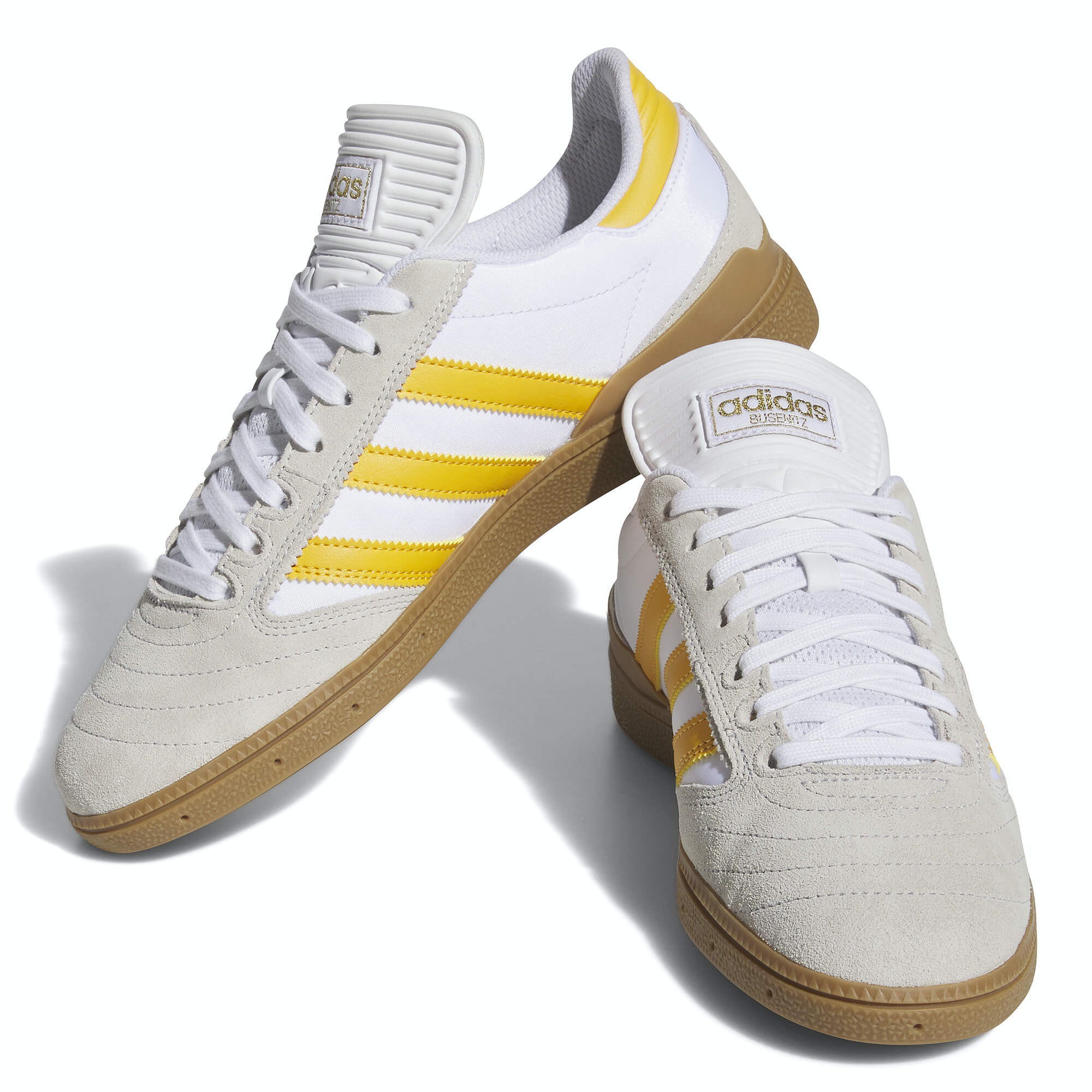 Adidas Busenitz Trainers Crystal White Preloved Yellow Gum