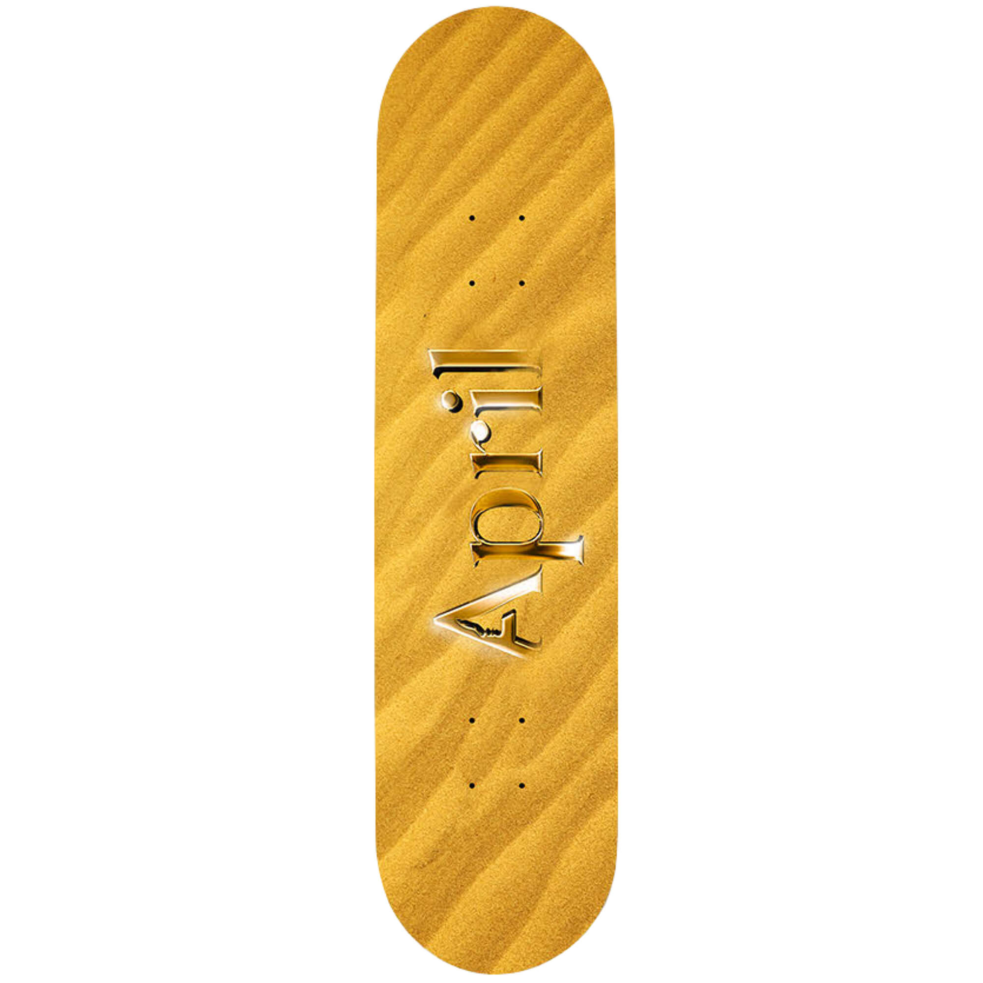 April Skateboards Sand Logo Deck 8.25"