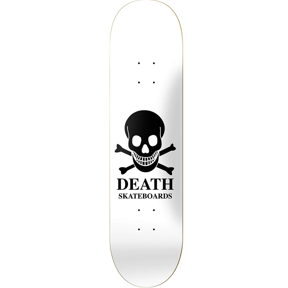 Death Skateboards OG Reverse Skull Deck White 8.375"
