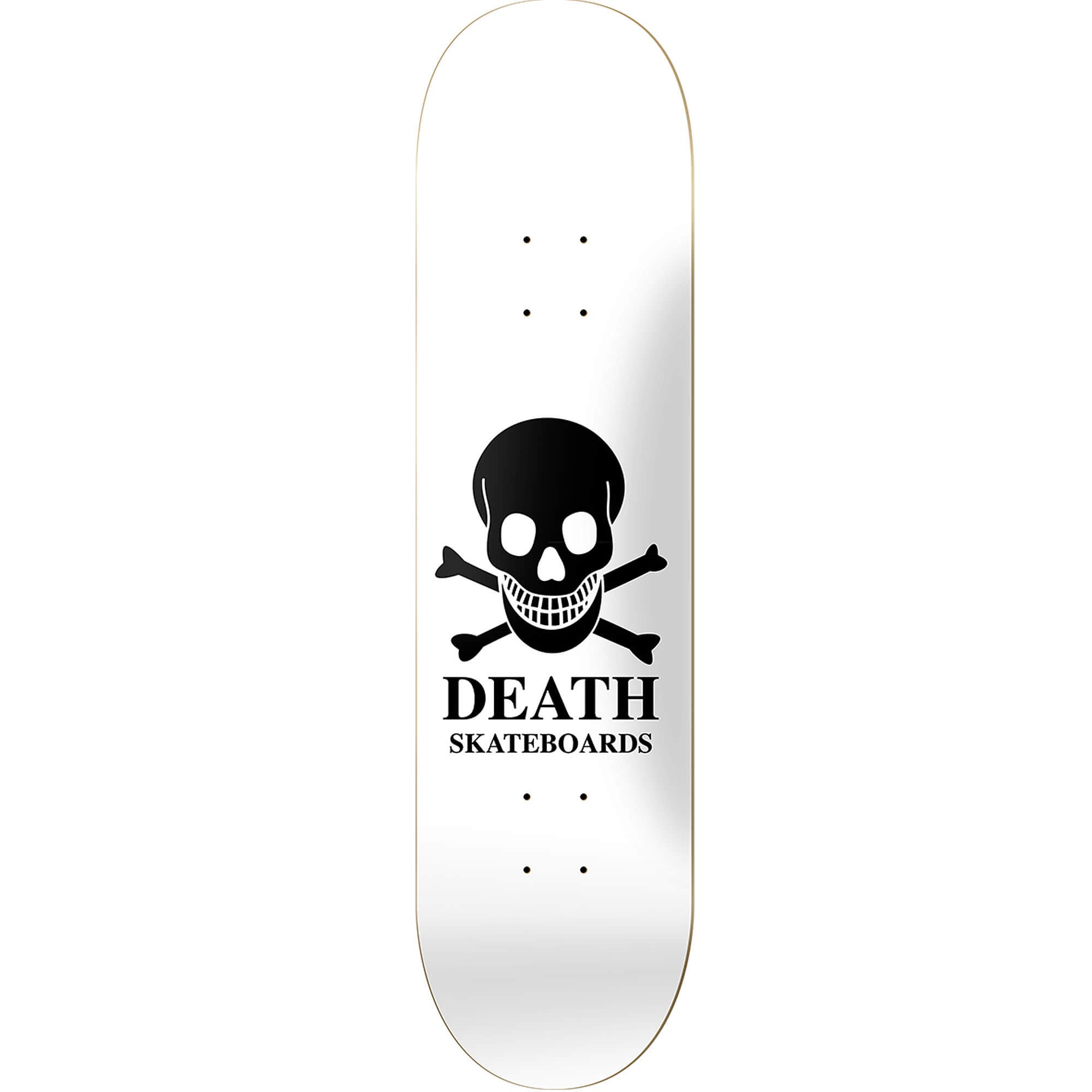 Death Skateboards OG Reverse Skull Deck White 8.375"