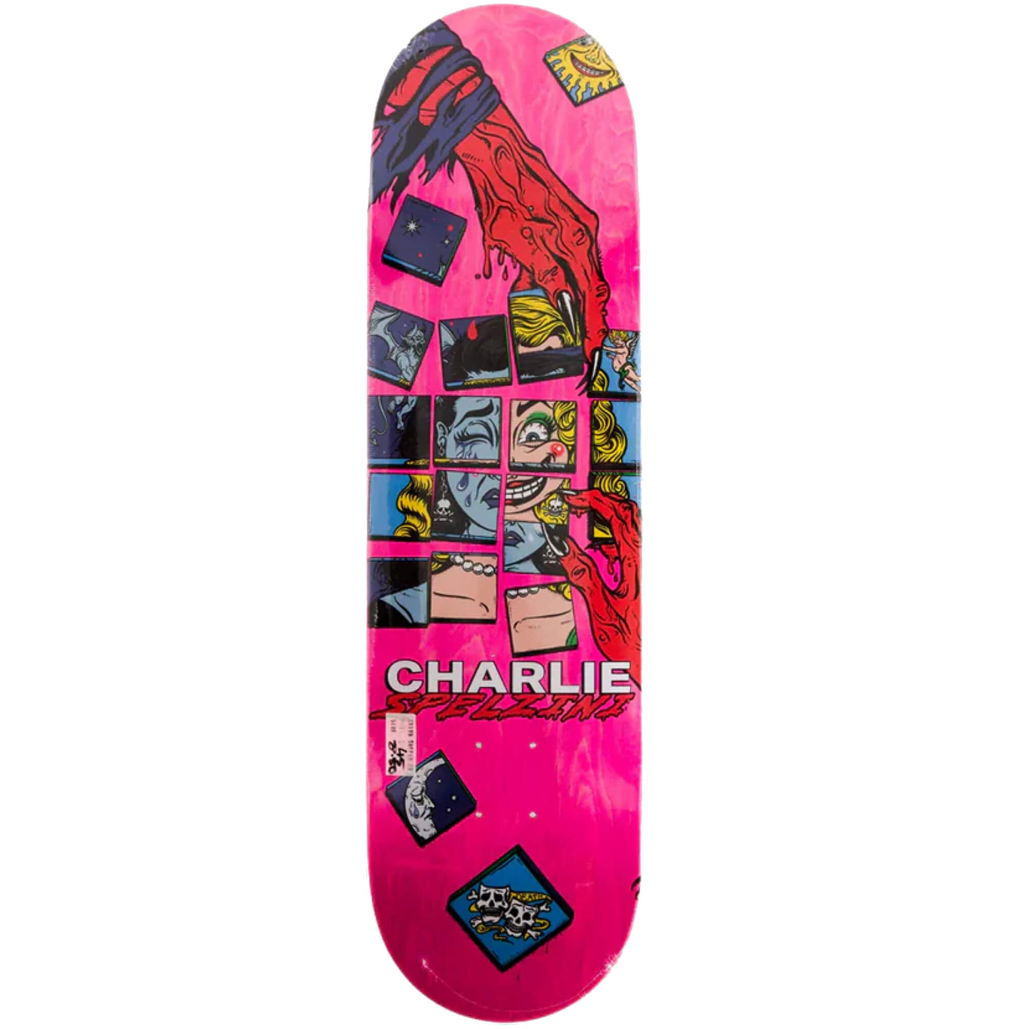 Death Skateboards Spelzini Interchangeable Deck Pink Stain