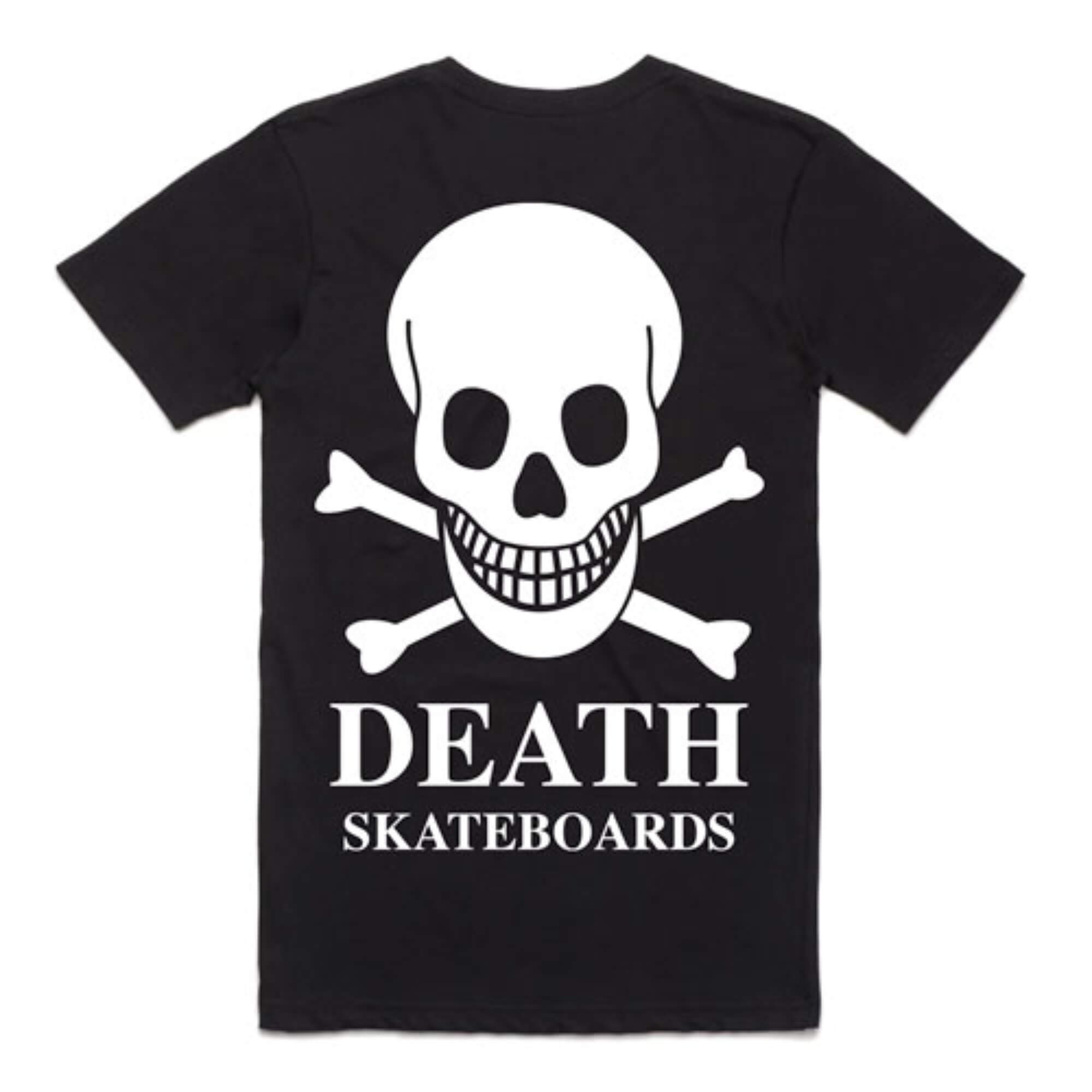 Death Skateboards OG Skull Backprint T-Shirt Black