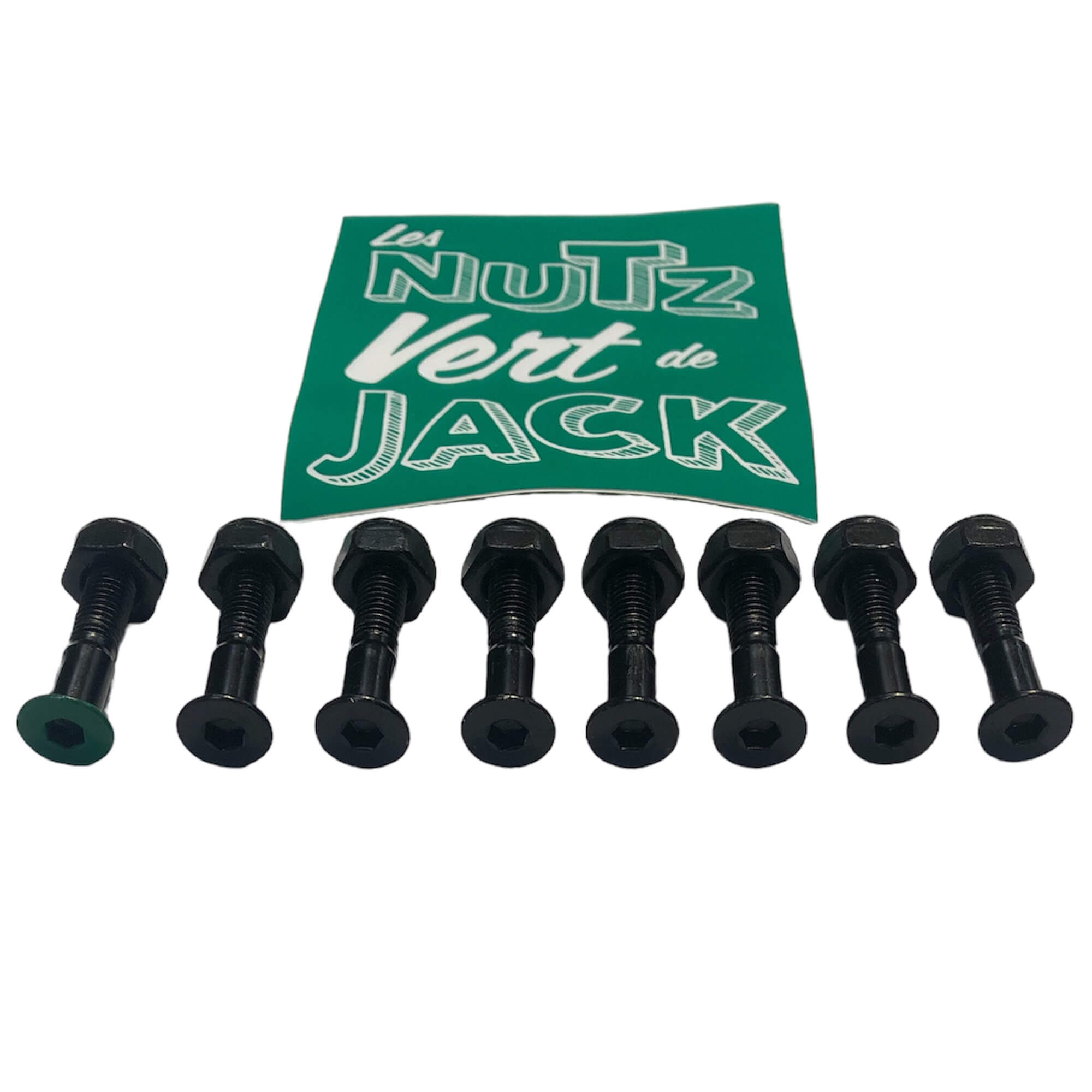 Deez Nutz Les Nutz Vert De Jack Skateboard Bolts 1" Inch Allen Bolts
