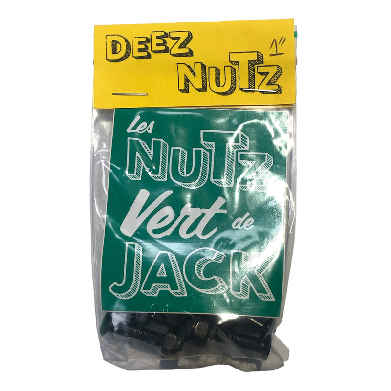 Deez Nutz Les Nutz Vert De Jack Skateboard Bolts 1" Inch Allen Bolts