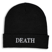 Death Skateboards x Dissent x Paired OG Skull Reimagined Beanie Black