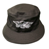 Dissent Skateboarding Eagle Logo Bucket Hat Black
