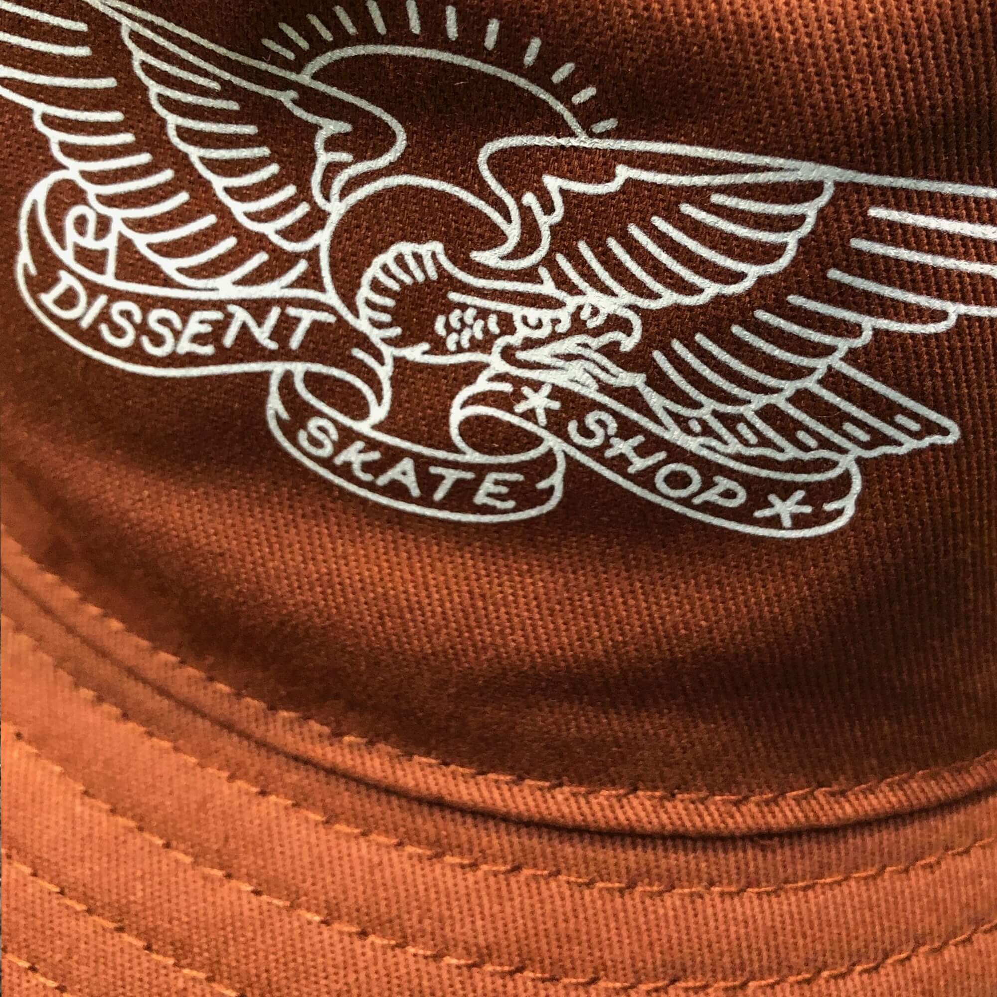 Dissent Skateboarding Eagle Logo Bucket Hat Clay