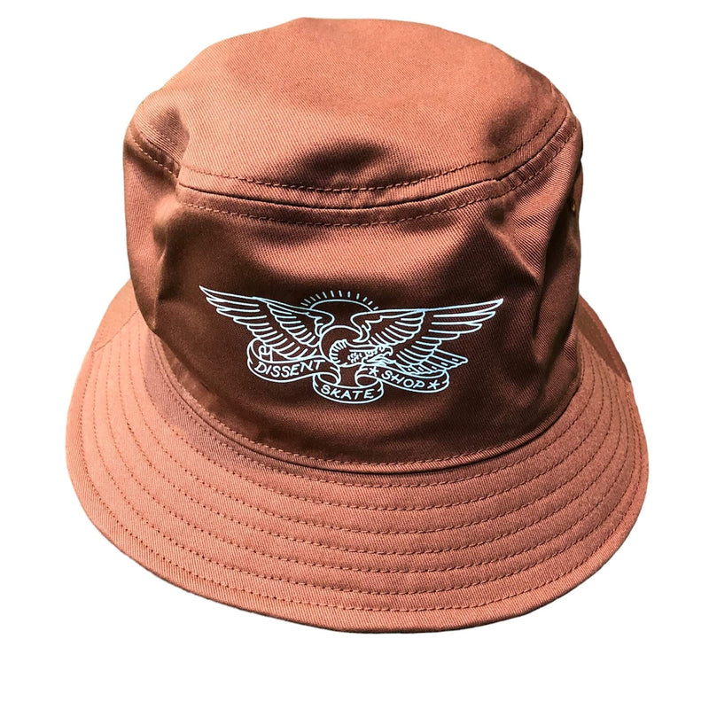 Dissent Skateboarding Eagle Logo Bucket Hat Clay