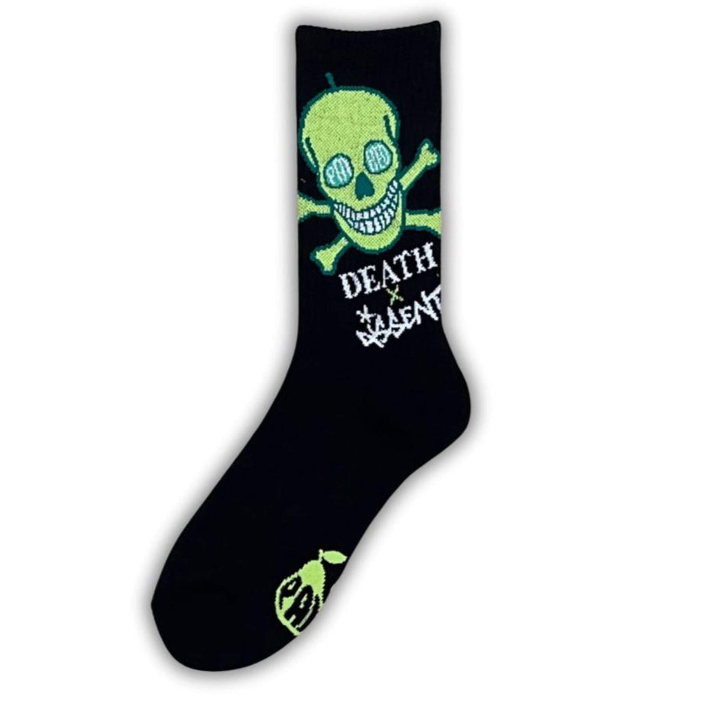 Death Skateboards x Dissent x Paired OG Skull Reimagined Socks Black