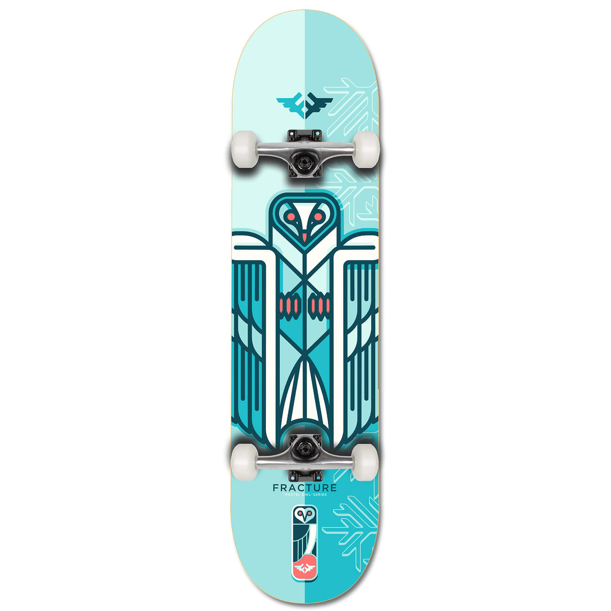 Fracture x Jono Wood Complete Skateboard Blue 8.00"