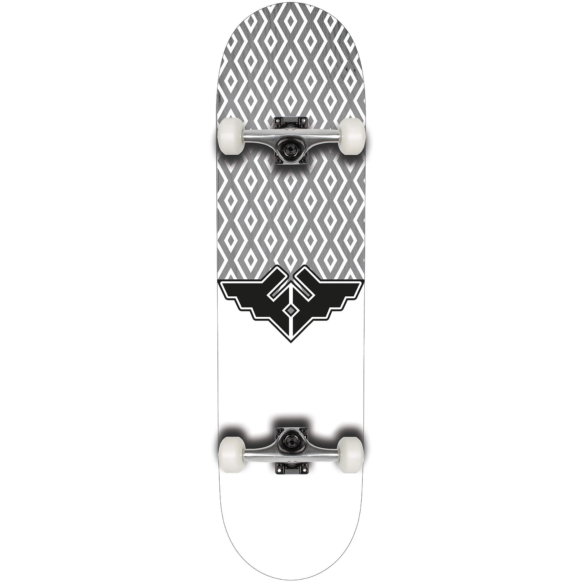Fracture Wings V5 Complete Skateboard Grey 8.25"
