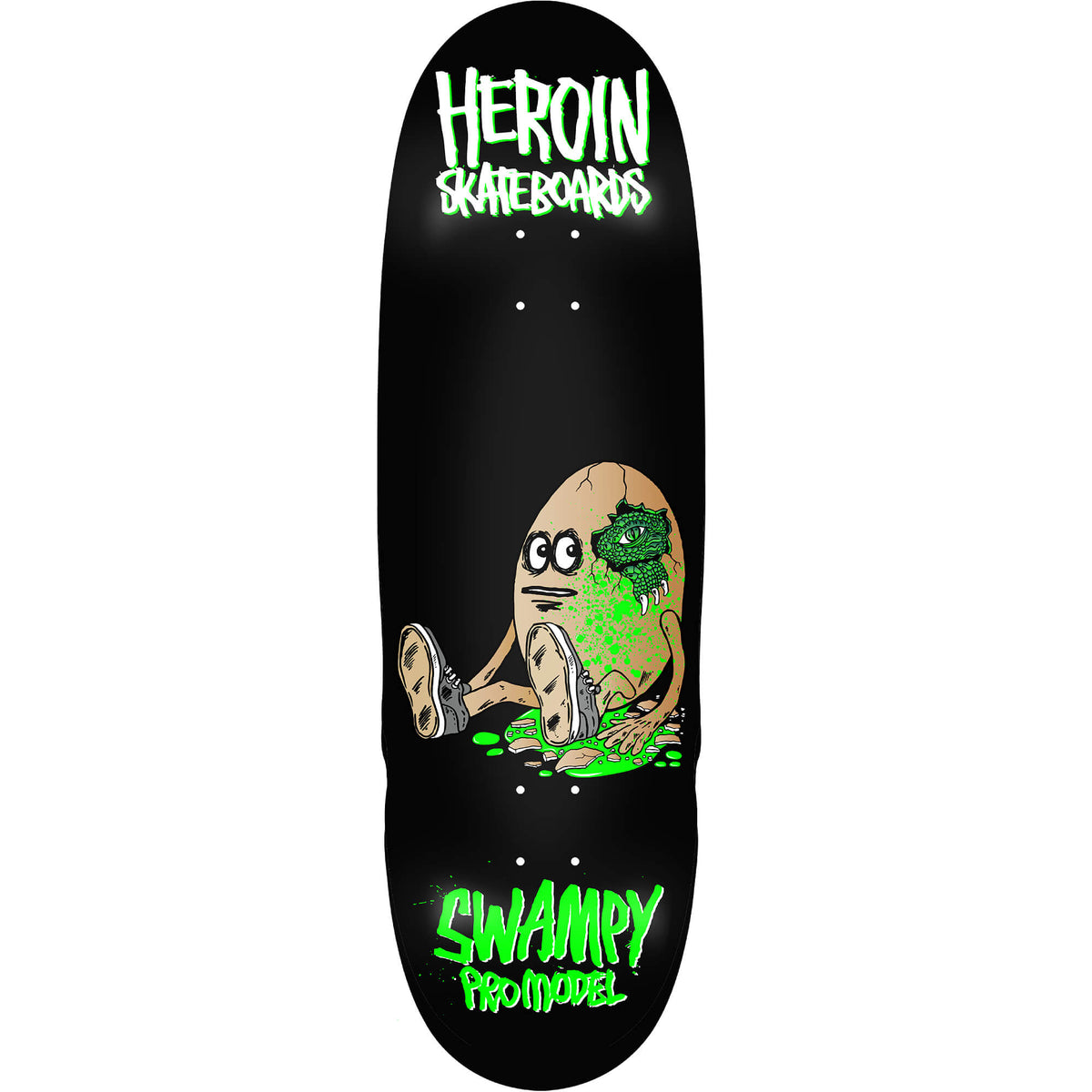 Heroin Skateboards Alligator Egg Deck 9.25"