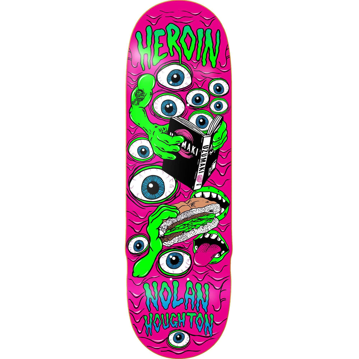 Heroin Skateboards Nolan Mutate or Die Deck 9.5"