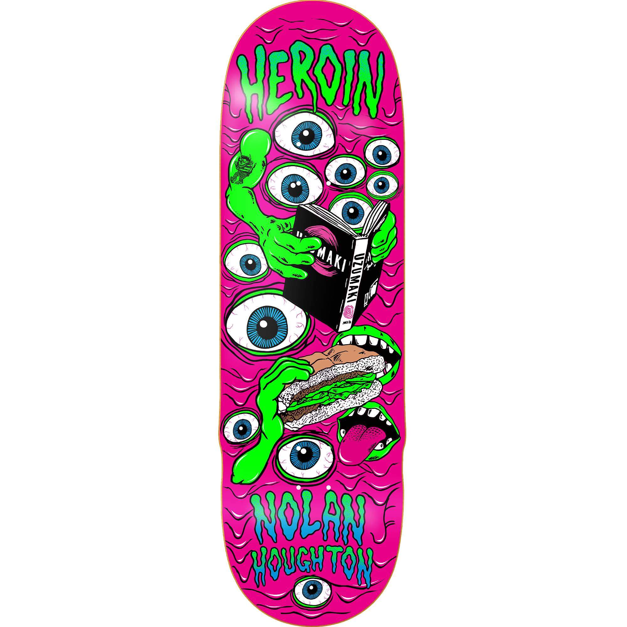 Heroin Skateboards Nolan Mutate or Die Deck 9.5"