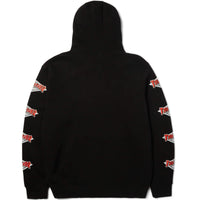 HUF x Thrasher Logo Pullover Hoodie Black