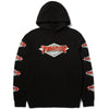HUF x Thrasher Logo Pullover Hoodie Black