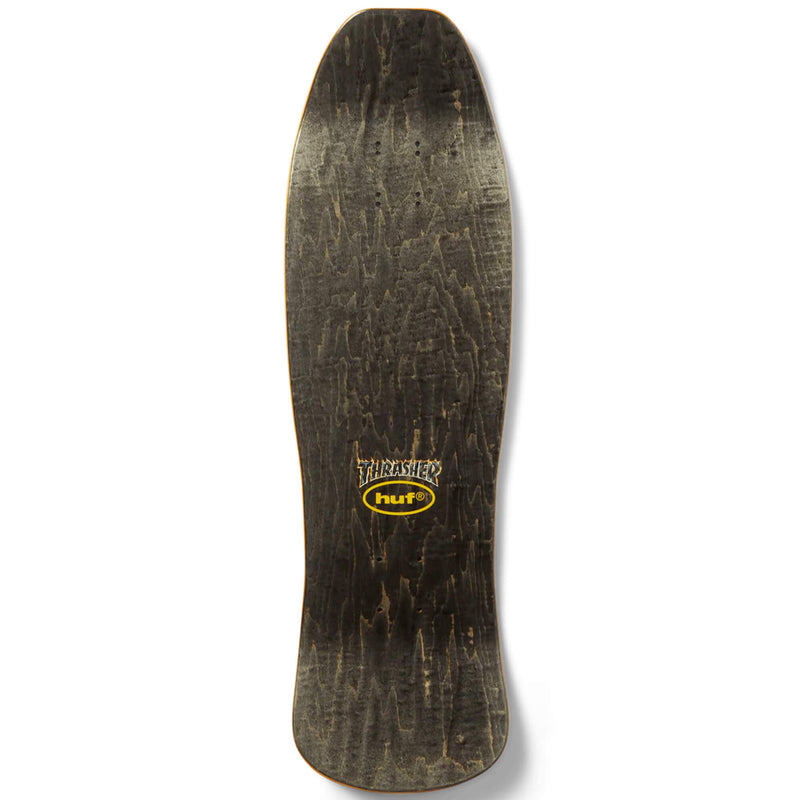 HUF x Thrasher Meltdown Cruiser Deck Black 9.38"