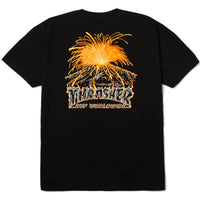 HUF x Thrasher Meltdown Short Sleeve T-Shirt Black
