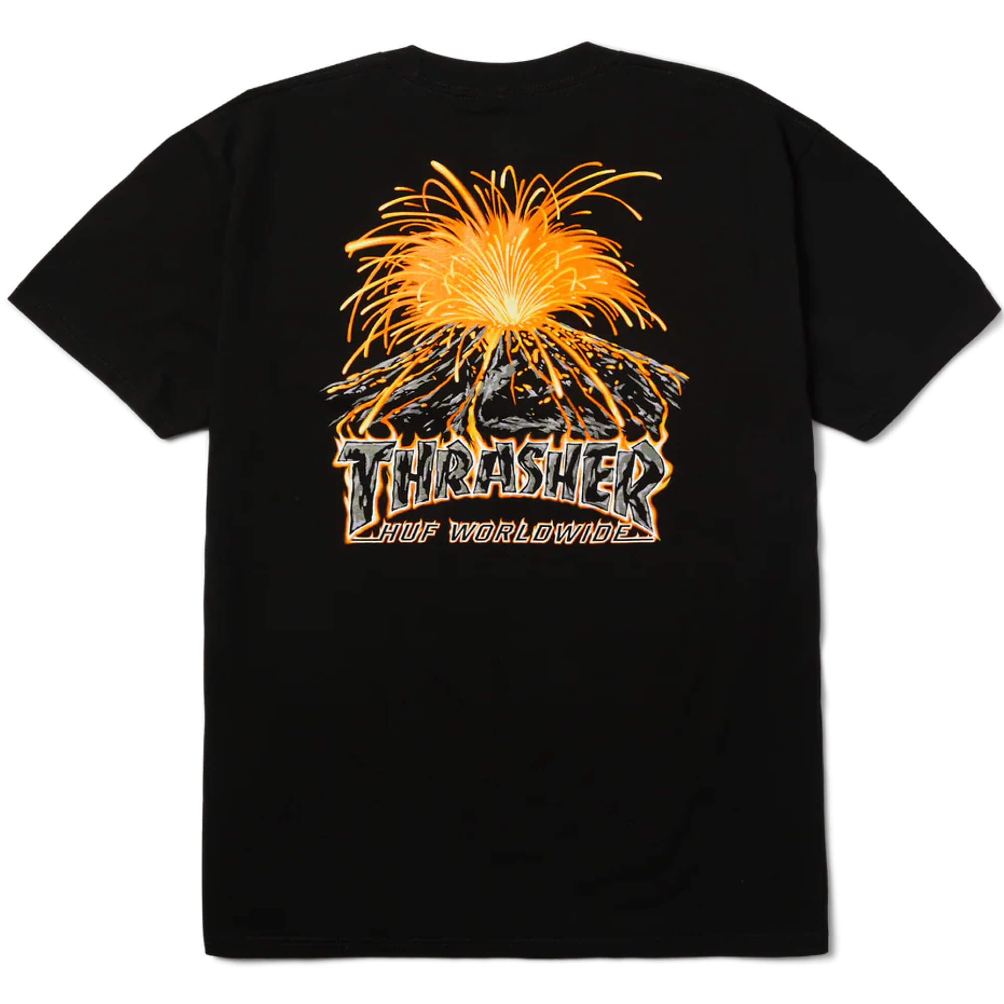 HUF x Thrasher Meltdown Short Sleeve T-Shirt Black