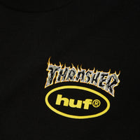 HUF x Thrasher Meltdown Short Sleeve T-Shirt Black
