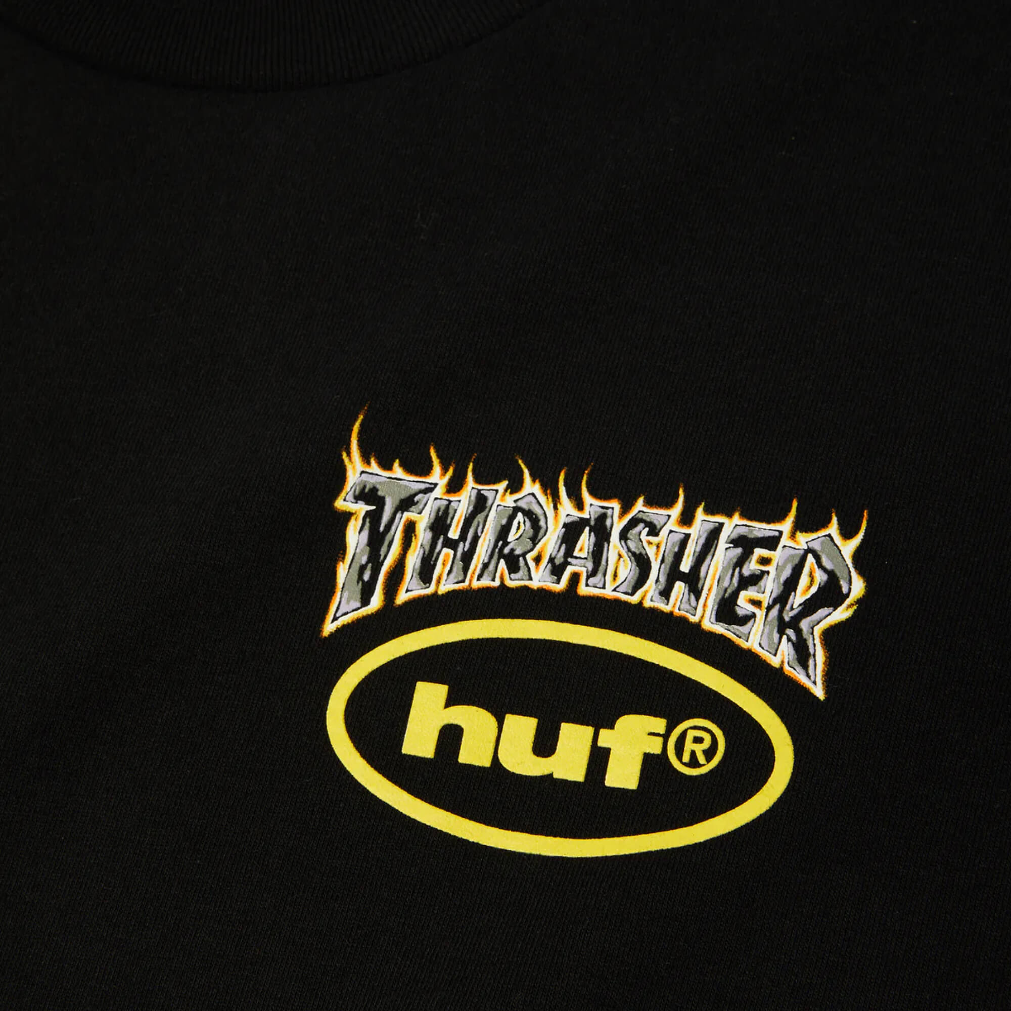 HUF x Thrasher Meltdown Short Sleeve T-Shirt Black