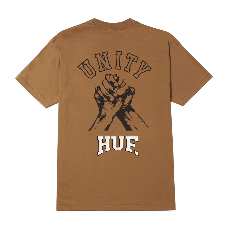 HUF Unity Song Short Sleeve T-Shirt Camel Brown