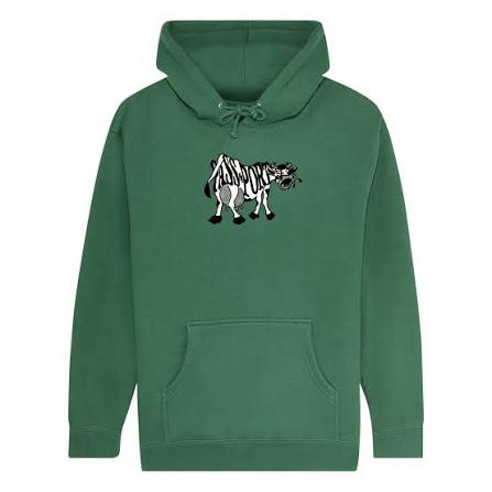 Crying Cow Hoodie (Kelly Green)