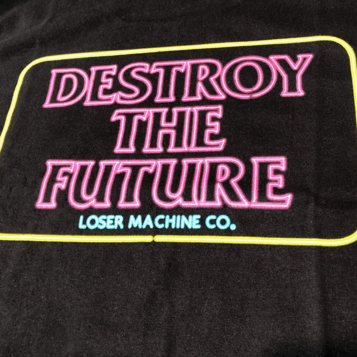 Loser Machine Co Neon Destroy T-Shirt Black