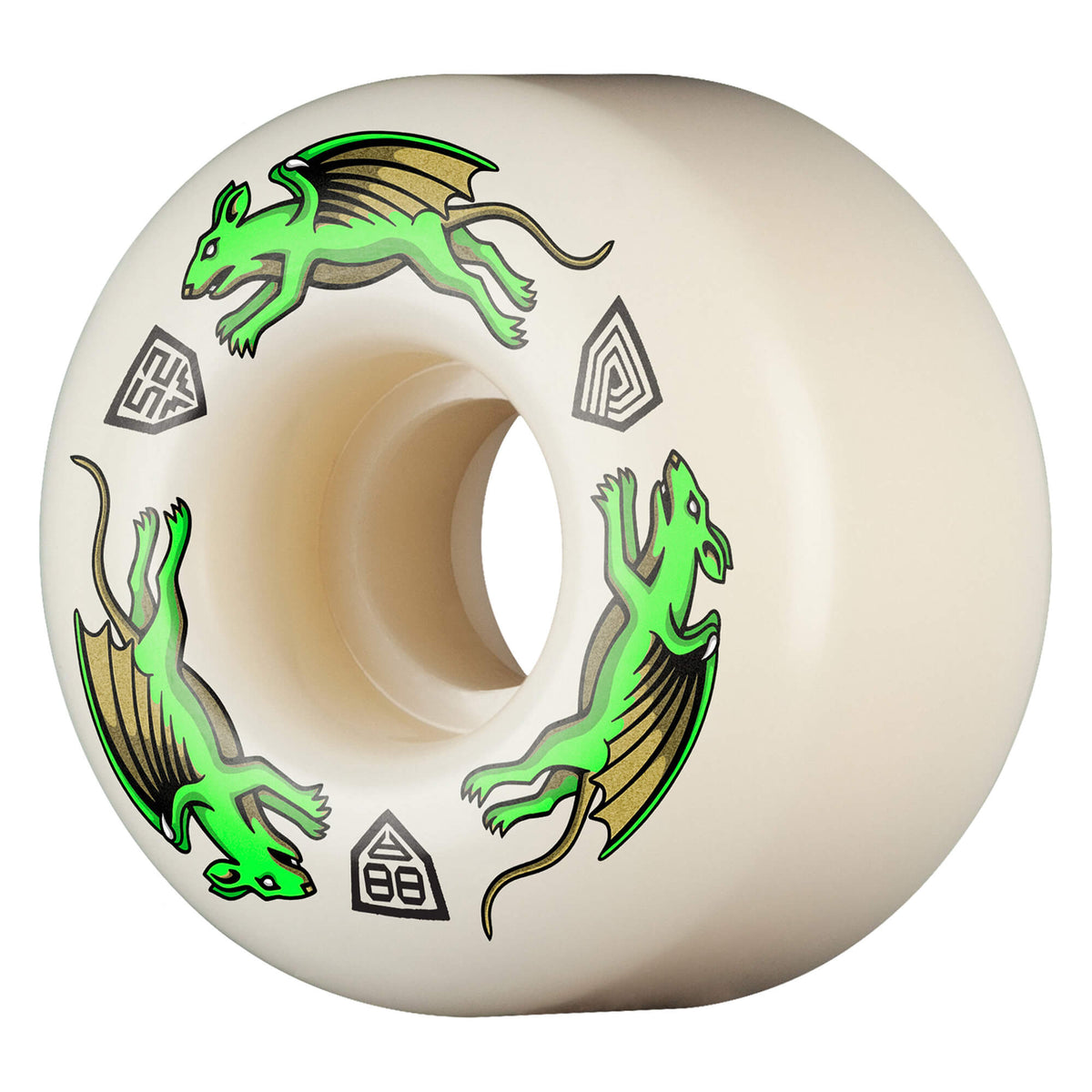Powell Peralta Dragon Formula Nano Rats Skateboard Wheels 52mm x 34mm 88A