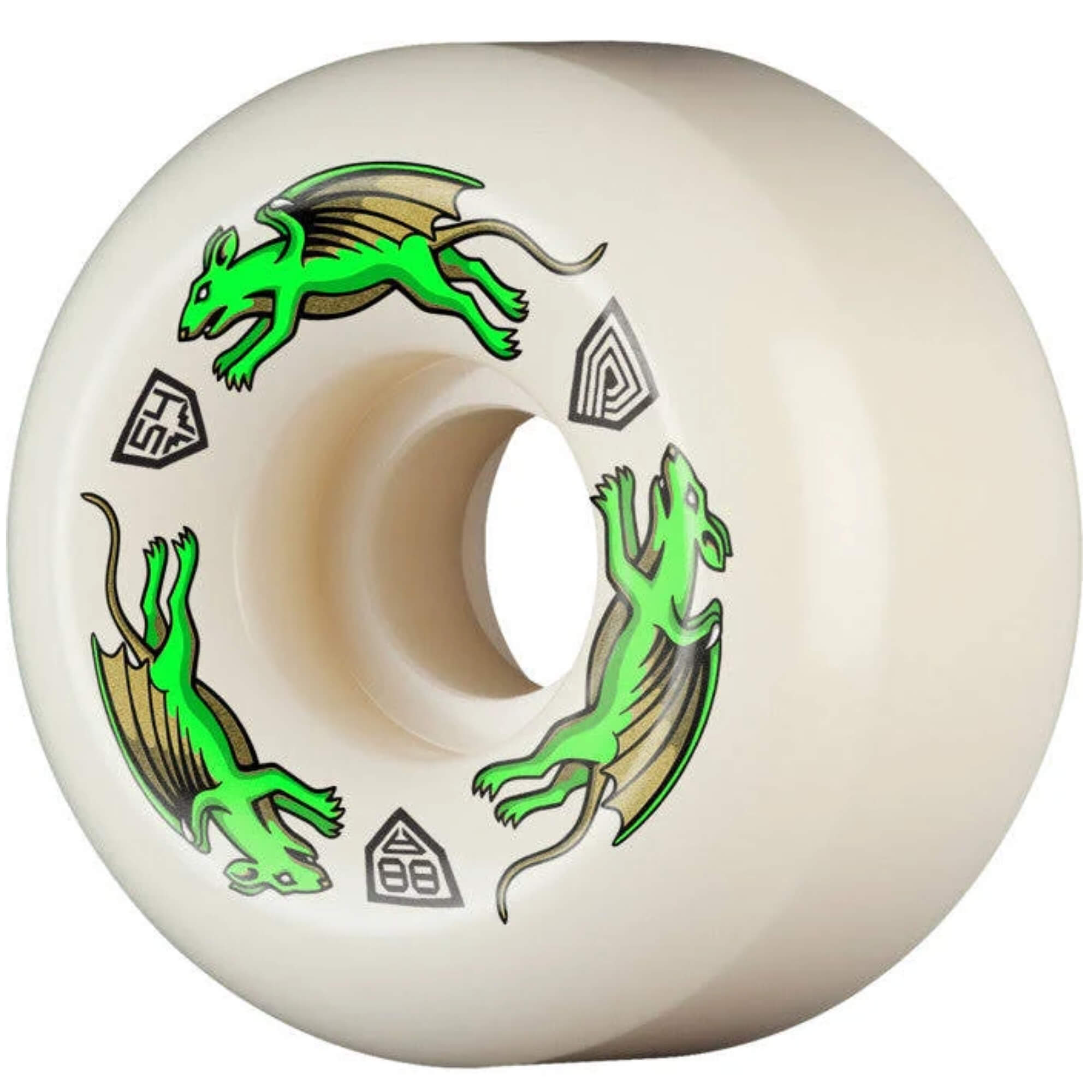 Powell Peralta Dragon Formula Nano Rats Skateboard Wheels 54mm x 34mm 88A