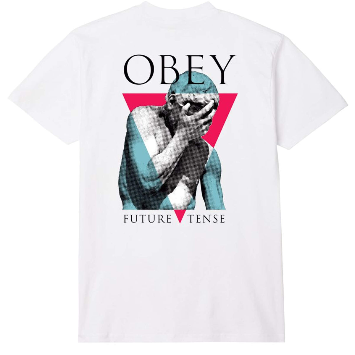 OBEY Future Tense Skateboarding T-Shirt White