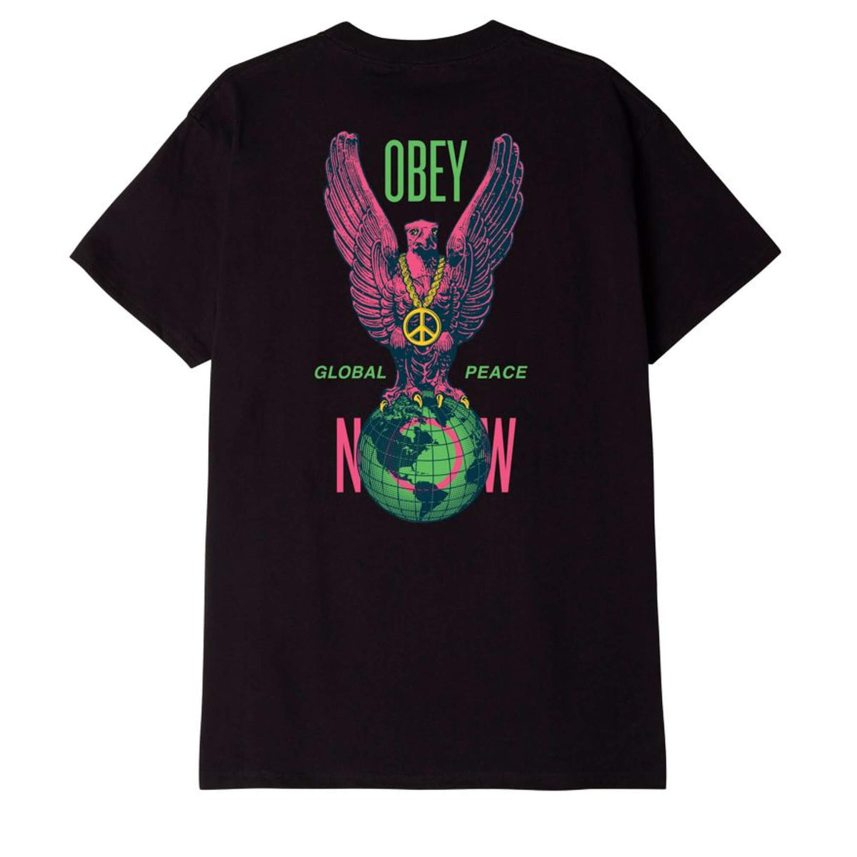 OBEY Peace Eagle T-Shirt Black