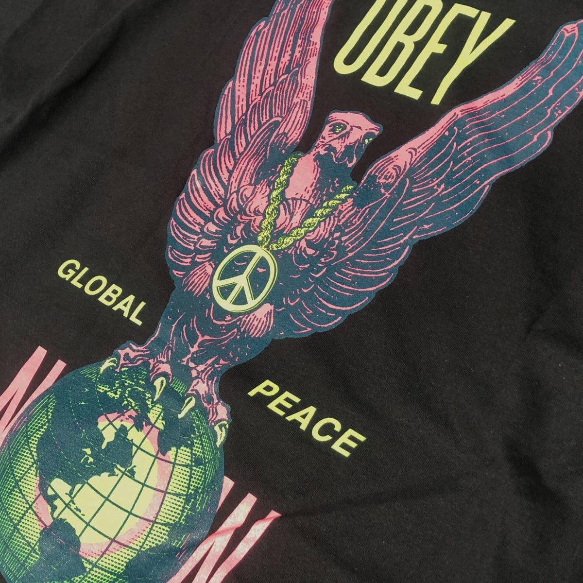 OBEY Peace Eagle T-Shirt Black