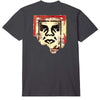 OBEY Ripped Icon Skateboarding T-Shirt Black