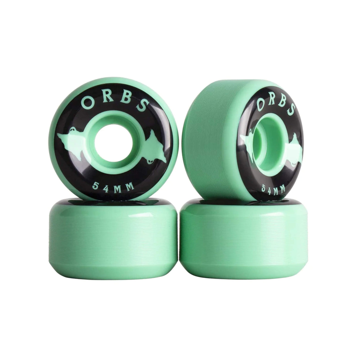 Orbs Skateboarding Wheels Specters Solid 54mm Mint Green