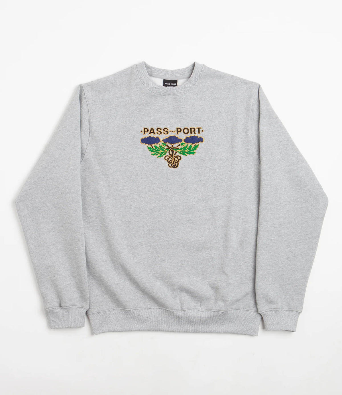 Emblem Applique Sweater (Ash Heather)