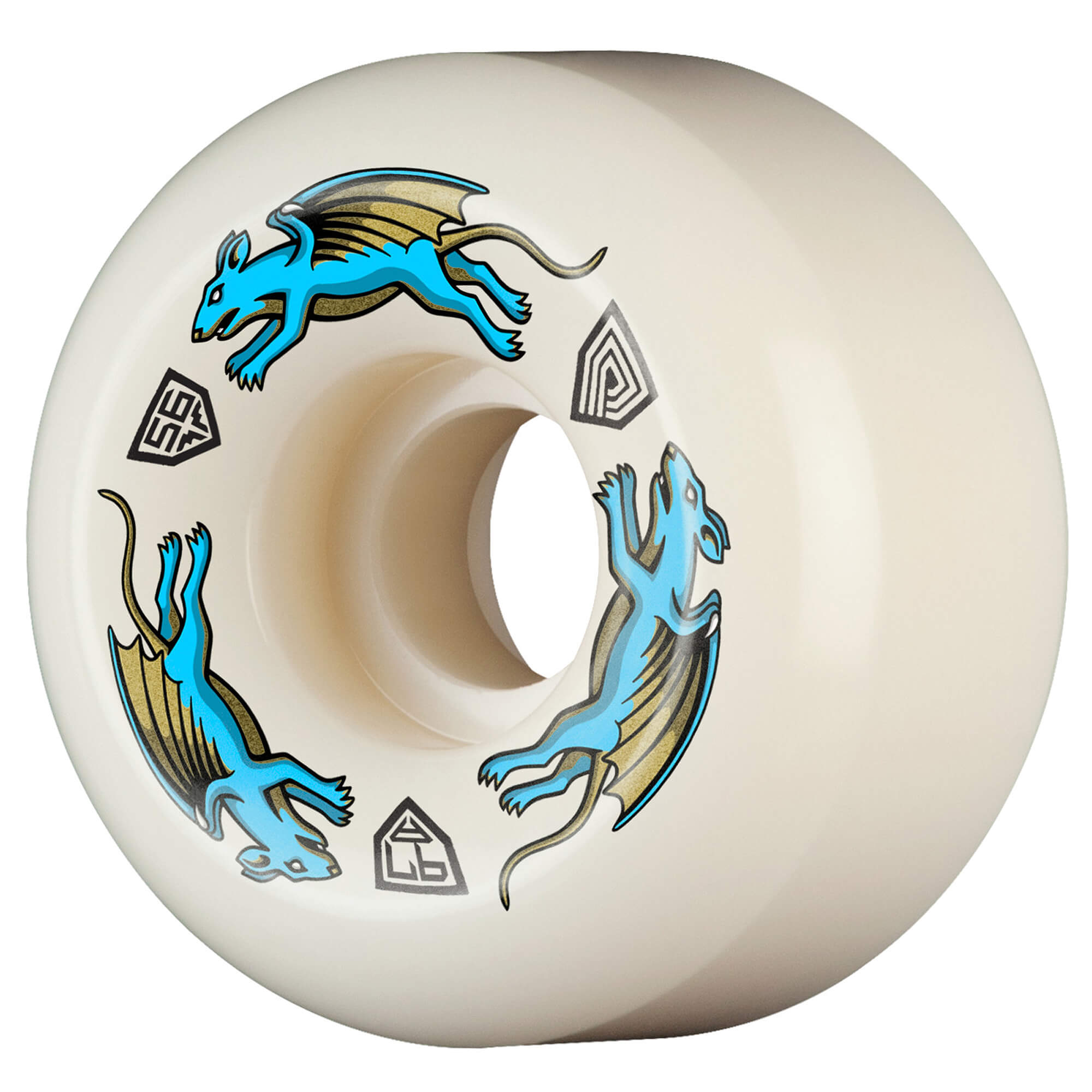 Powell Peralta Dragon Formula Nano Rats Skateboard Wheels 56mm x 36mm 97A