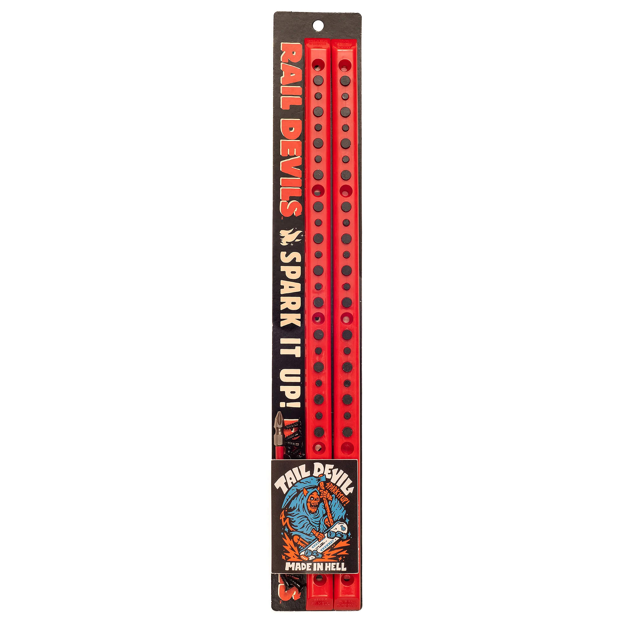 Rail Devil Skateboard Sparking Rails | Red