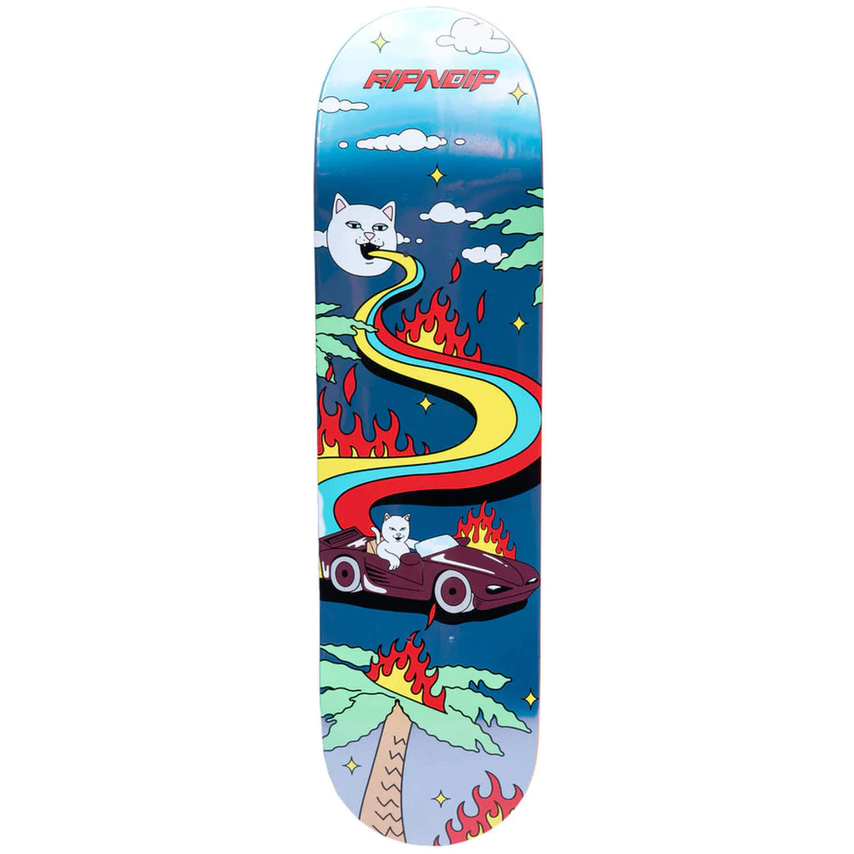 Ripndip Hell Racer Skateboard Deck Multi 8.25"