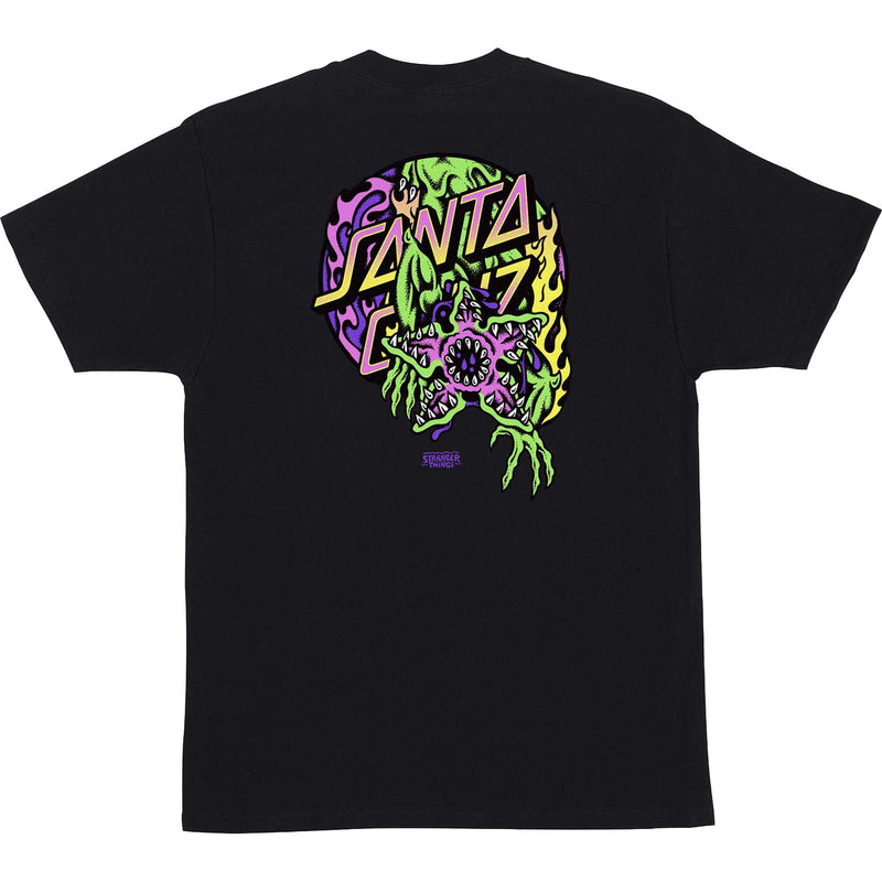Santa Cruz x Stranger Things Demogorgon Dot T-Shirt Black
