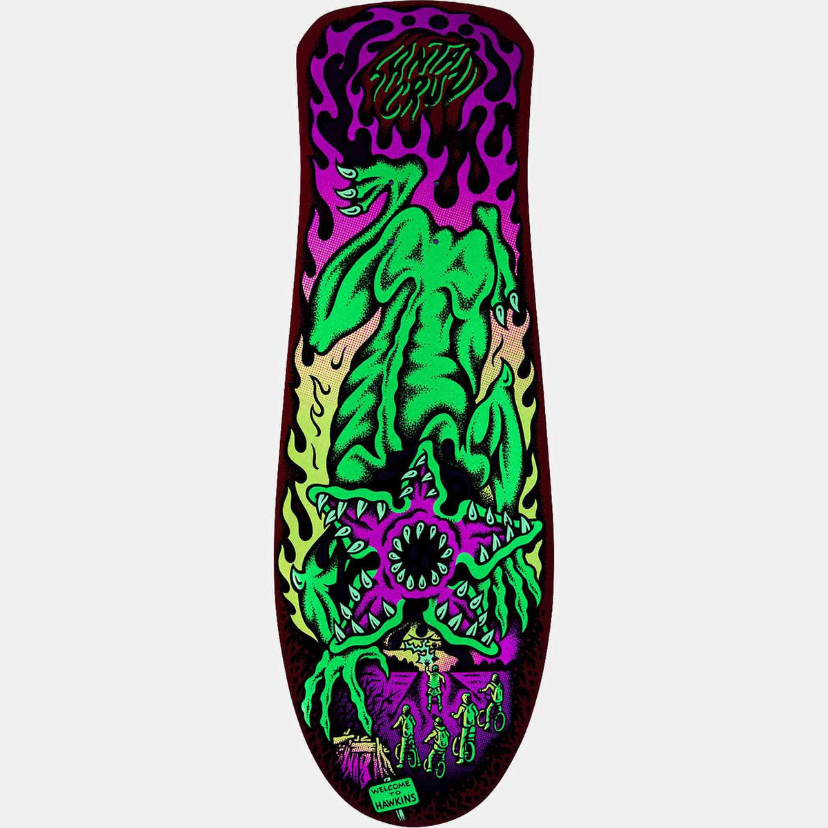 Santa Cruz x Stranger Things Demogorgon Skateboard Deck 10.3"